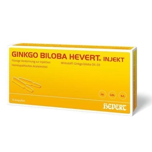 GINKGO BILOBA HEVERT inject ampoules UK