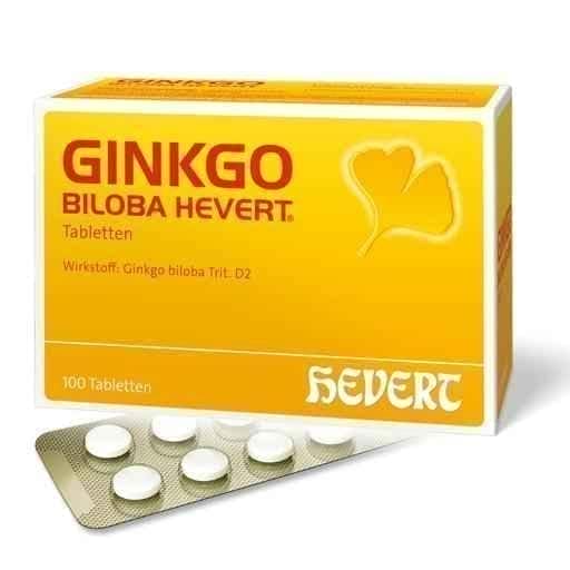 GINKGO BILOBA HEVERT tablets 100 pc UK