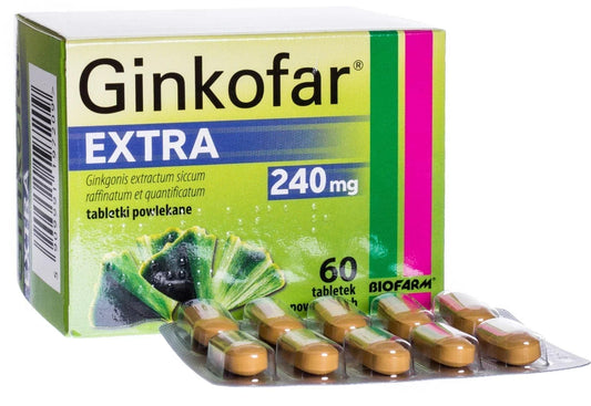 Ginkofar Extra x 60 tablets, gingko biloba UK