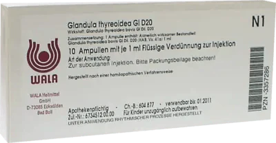 GLANDULA THYREOIDEA GL D 20 ampoules UK