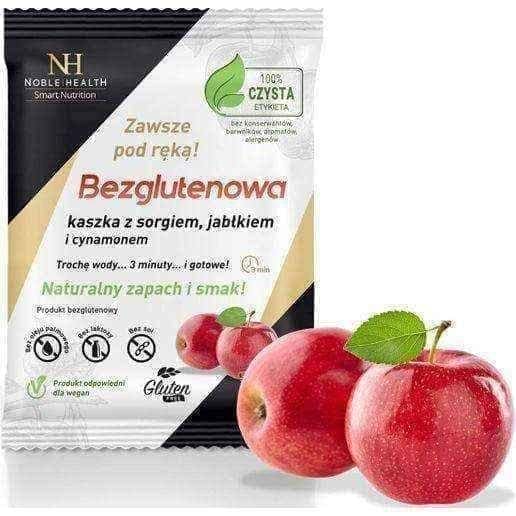 Gluten-free porridge sorghum apple cinnamon blend 55g UK