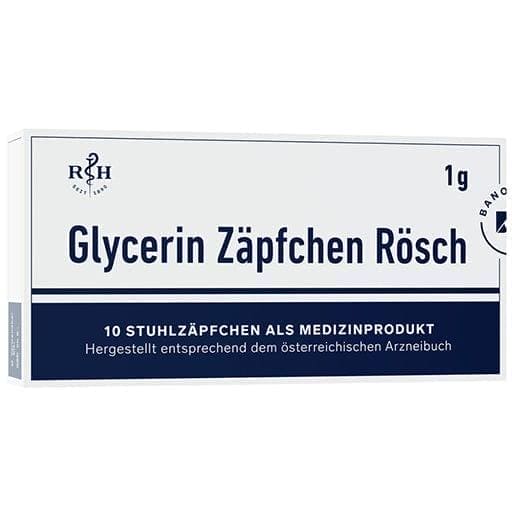 GLYCERIN SUPPOSITIVE Rösch 1 g against constipation UK
