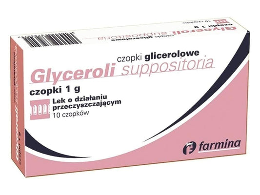 Glycerine suppositories 1g x 10 pcs, glycerin suppository UK