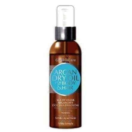 GLYSKINCARE Argan Dry Oil for hair and body 125ml UK