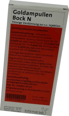 GOLD AMPOULES Bock N Ampoules UK