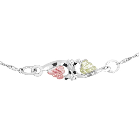 Gold on Silver Ankle Bracelet UK