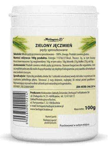 Green Barley shoots powder 100g UK