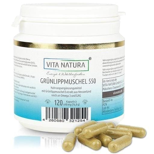 GREEN LIPPED MUSSEL 550mg Vegi Capsules UK