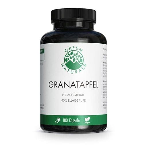 GREEN NATURALS pomegranate + 40% ellagic acid capsules UK
