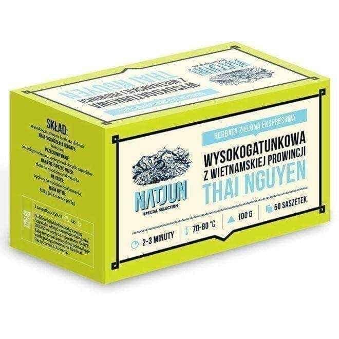 Green tea NATJUN, Thai Nguyen 2g x 50 sachets UK