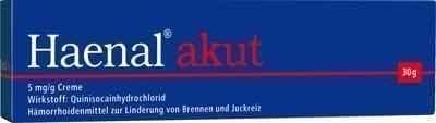 HAENAL Acut (acute) cream, Haenal Akut Creme 30g Quinisocaine hydrochloride UK