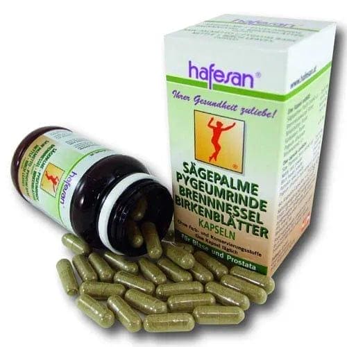 HAFESAN, saw palmetto, pygeum bark, stinging nettle, birch blossom UK