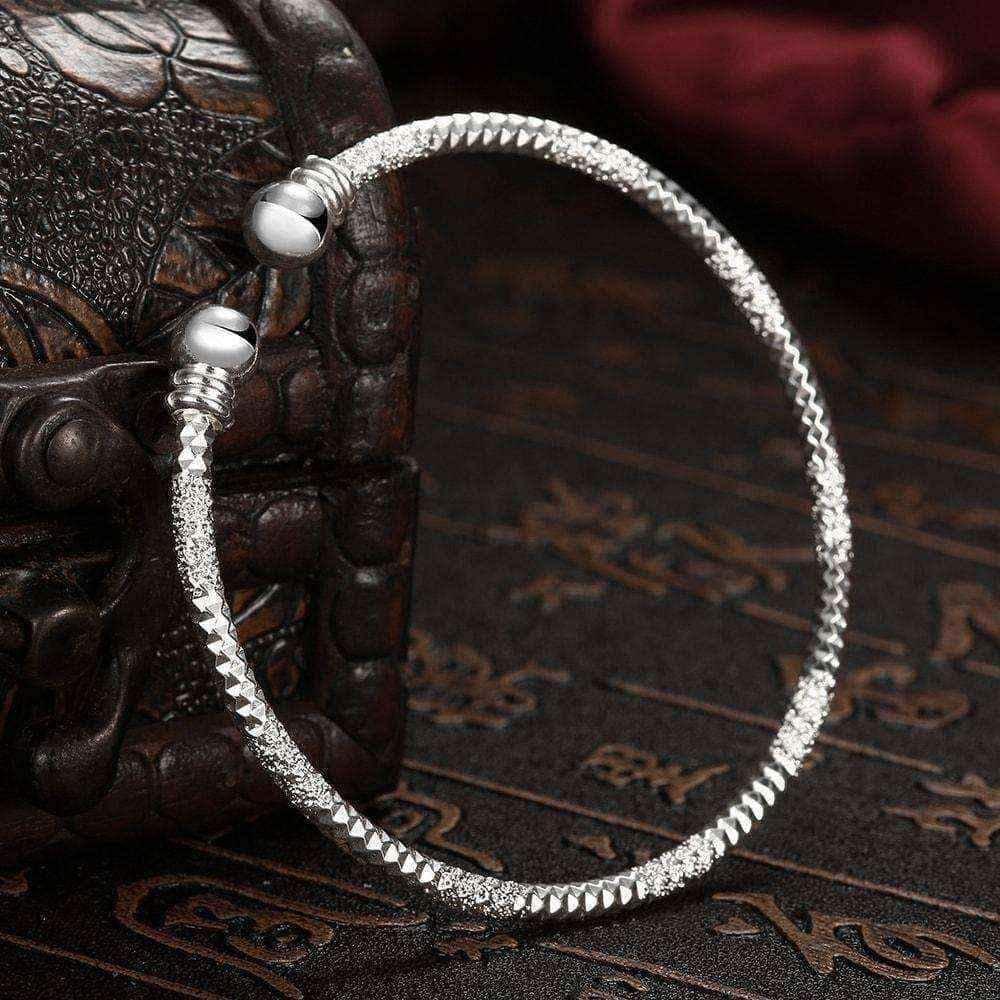 Hakbaho Jewelry Sterling Silver Paris Inspired Classic Bangle UK