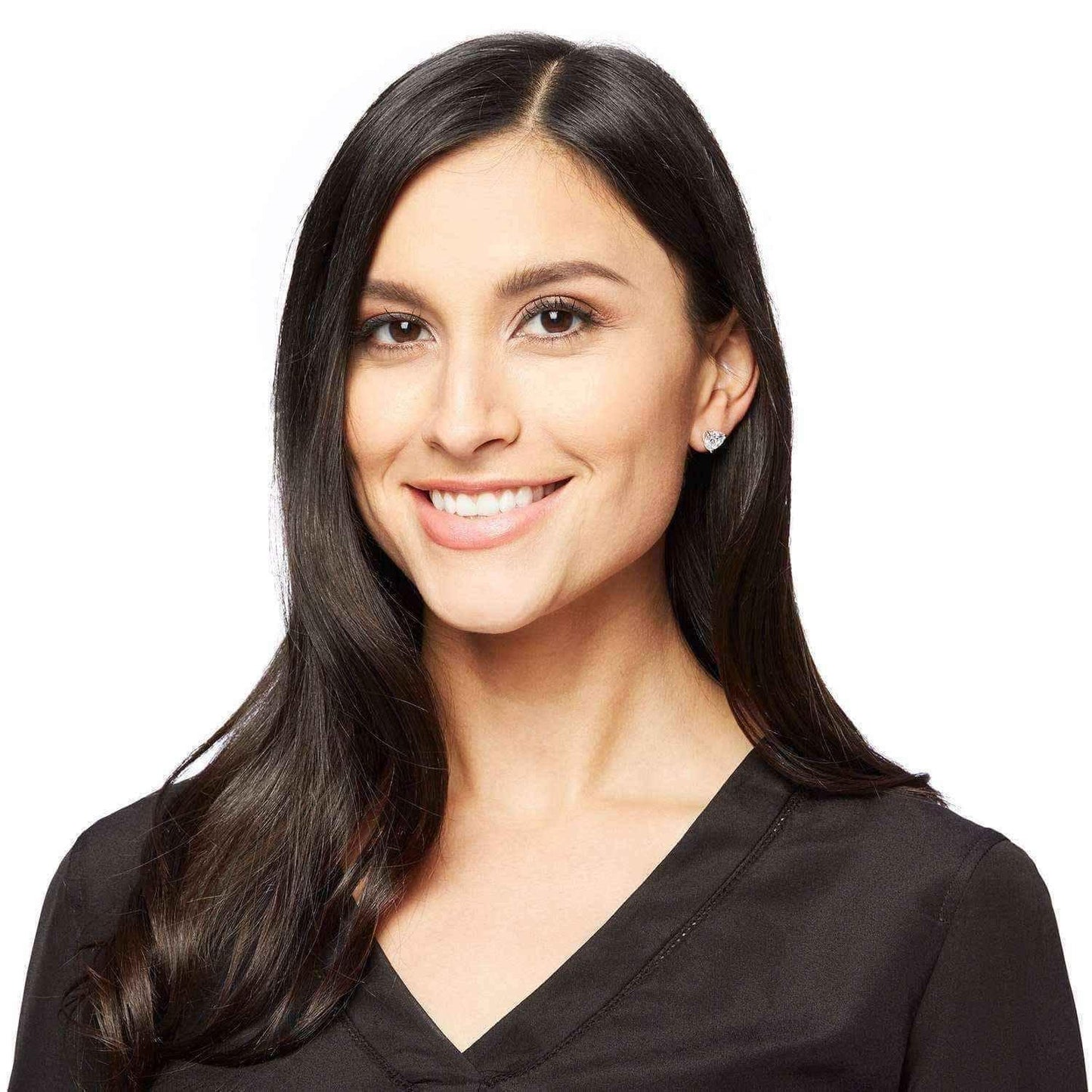 Hakbaho Jewelry Women's Austrian Cubic Zircon Sterling Silver Stud Earrings (4 Pair) UK