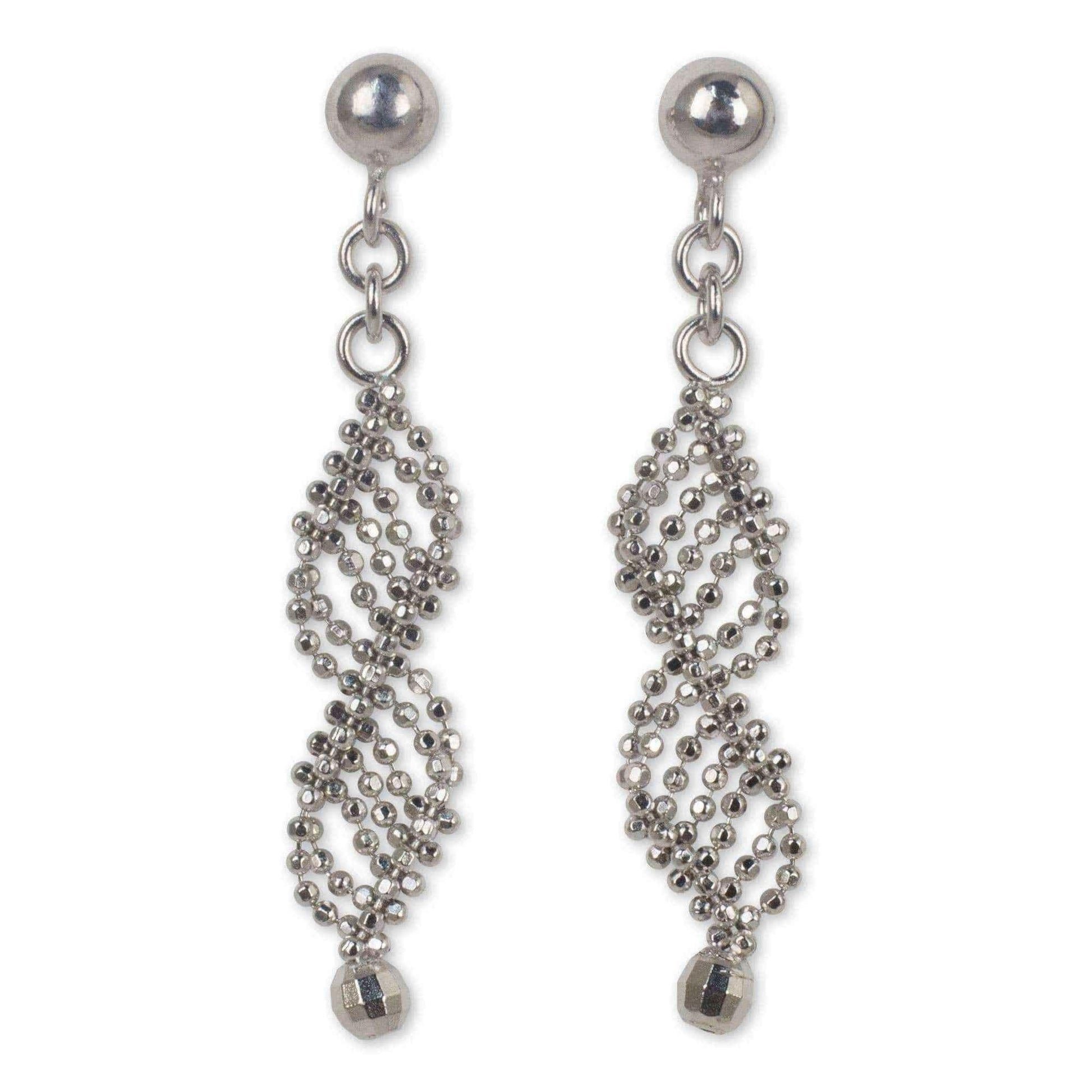 Handcrafted Sterling Silver 'Infinite Grace' Earrings (Thailand) UK