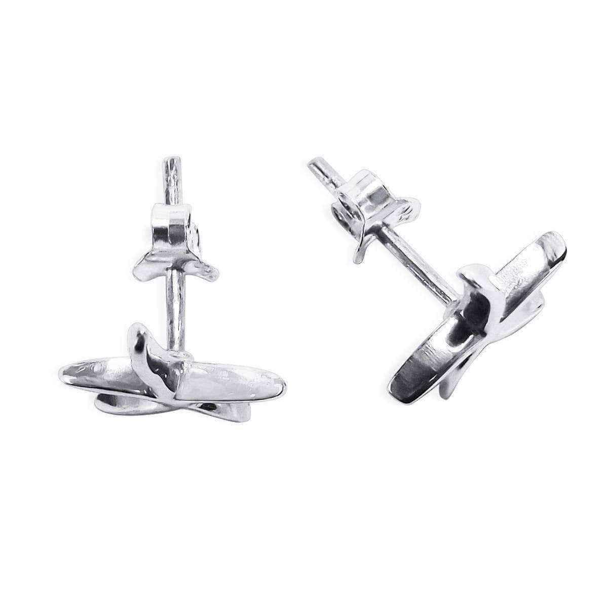 Handmade .925 Sterling Silver Adorable Wavy Starfish Stud Earrings (Thailand) UK