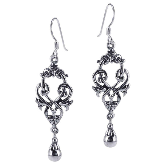 Handmade Exquisite Celtic Knots Ball Drop Sterling Silver Earrings (Thailand) UK