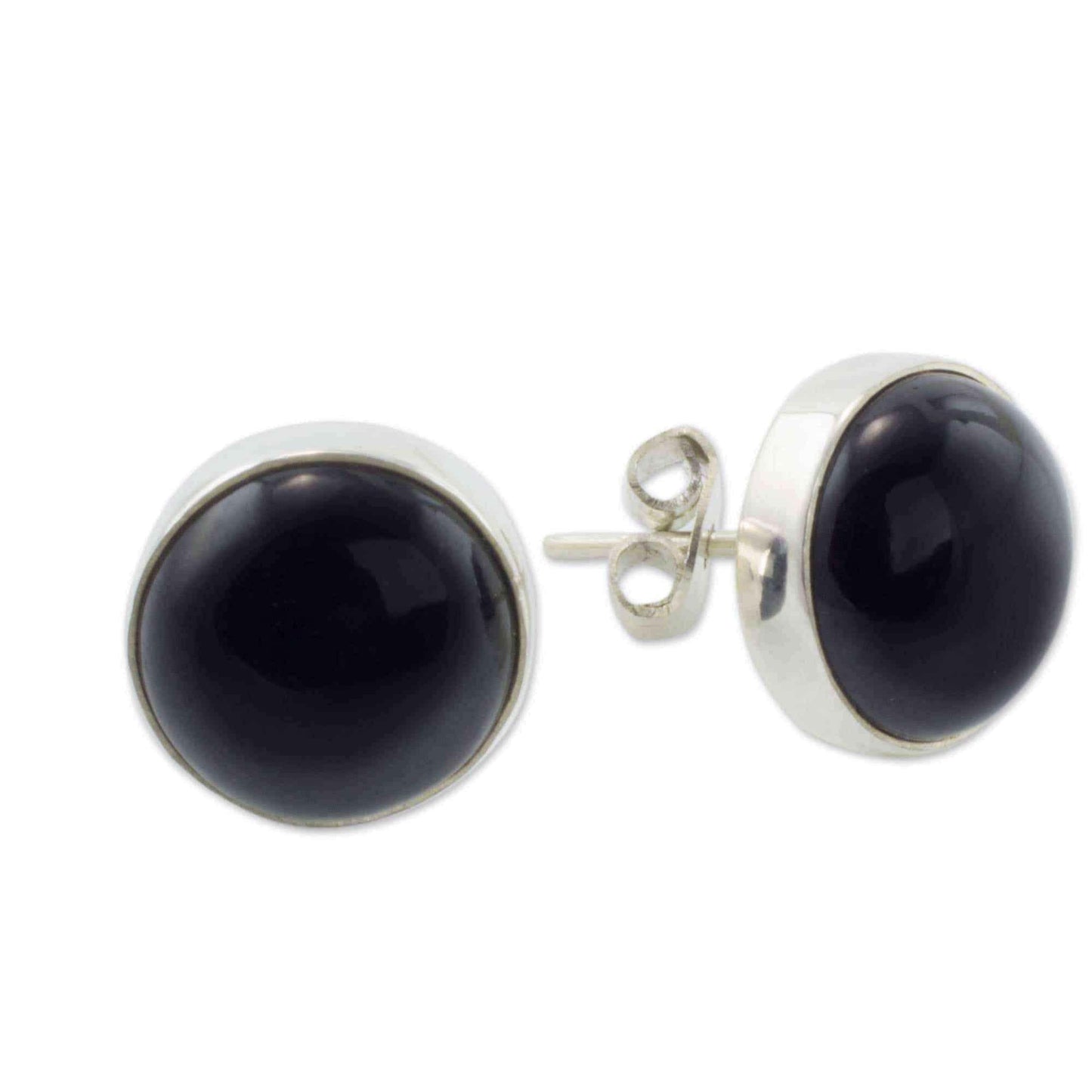 Handmade Sterling Silver 'Harmonious Peace' Jade Earrings (Guatemala) UK