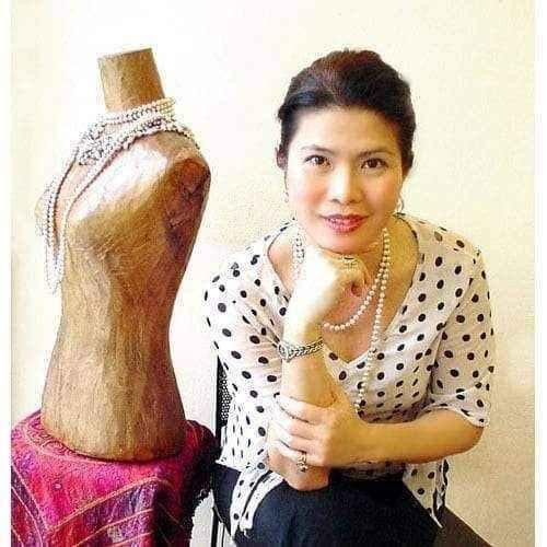 Handmade Sterling Silver Night Queen Black Pearl Dangling Style Earrings (7 mm) (Thailand) UK