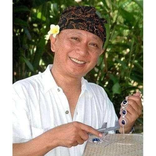 Handmade Sterling Silver 'Paradise' Hoop Earrings (Indonesia) UK