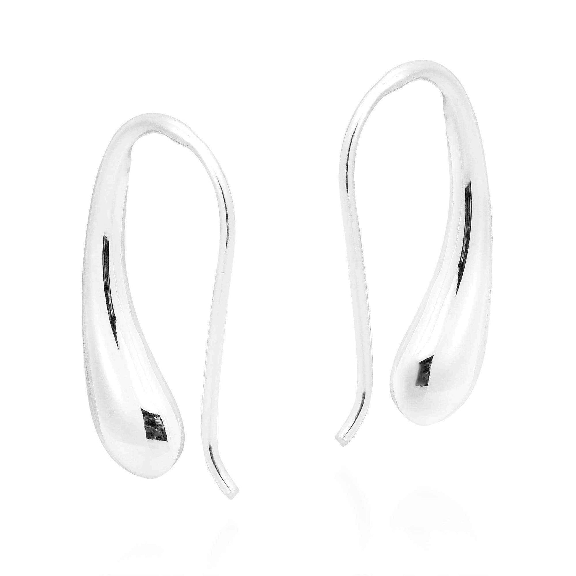 Handmade Unique Water Dew Drop .925 Sterling Silver Hook Earings (Thailand) UK