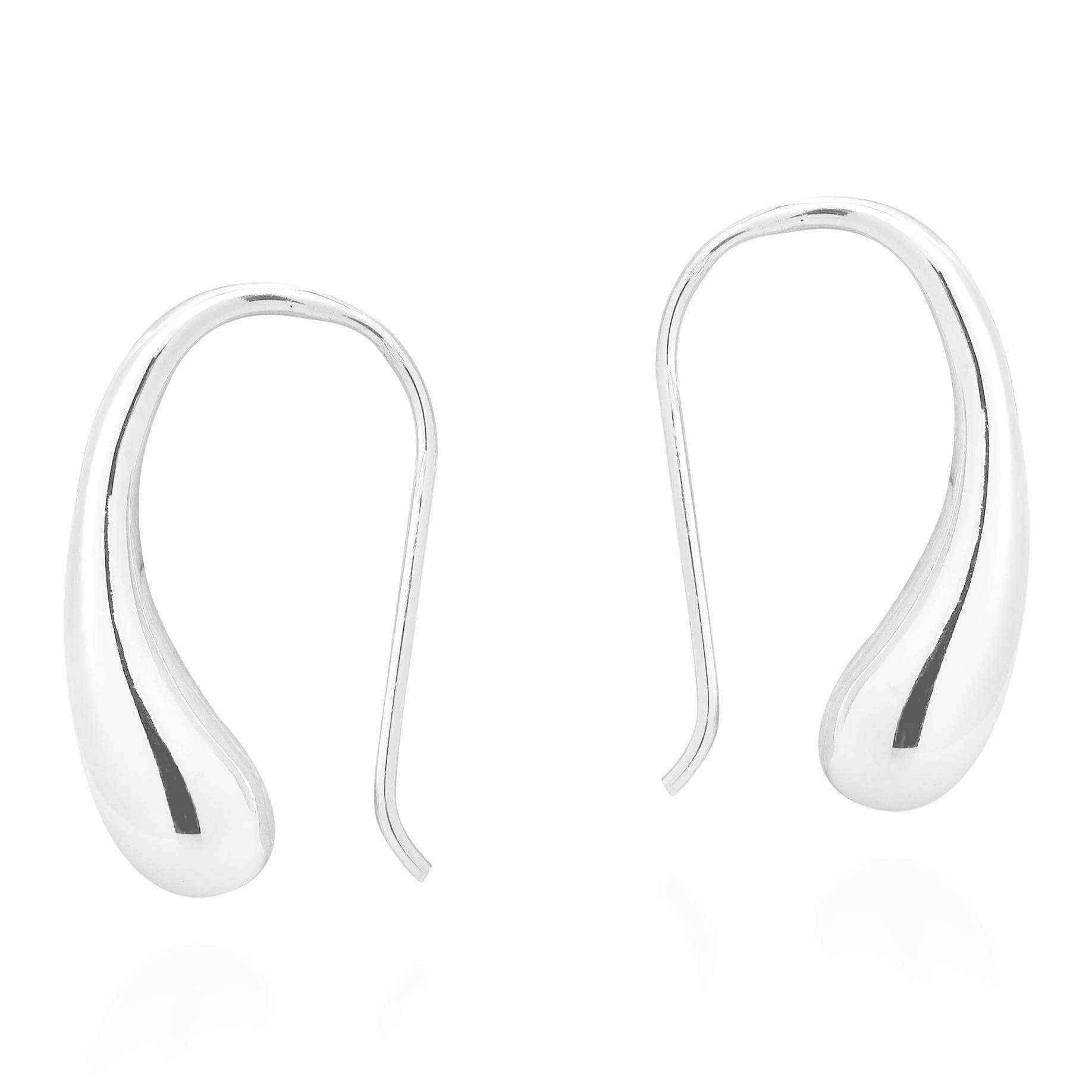 Handmade Unique Water Dew Drop .925 Sterling Silver Hook Earings (Thailand) UK
