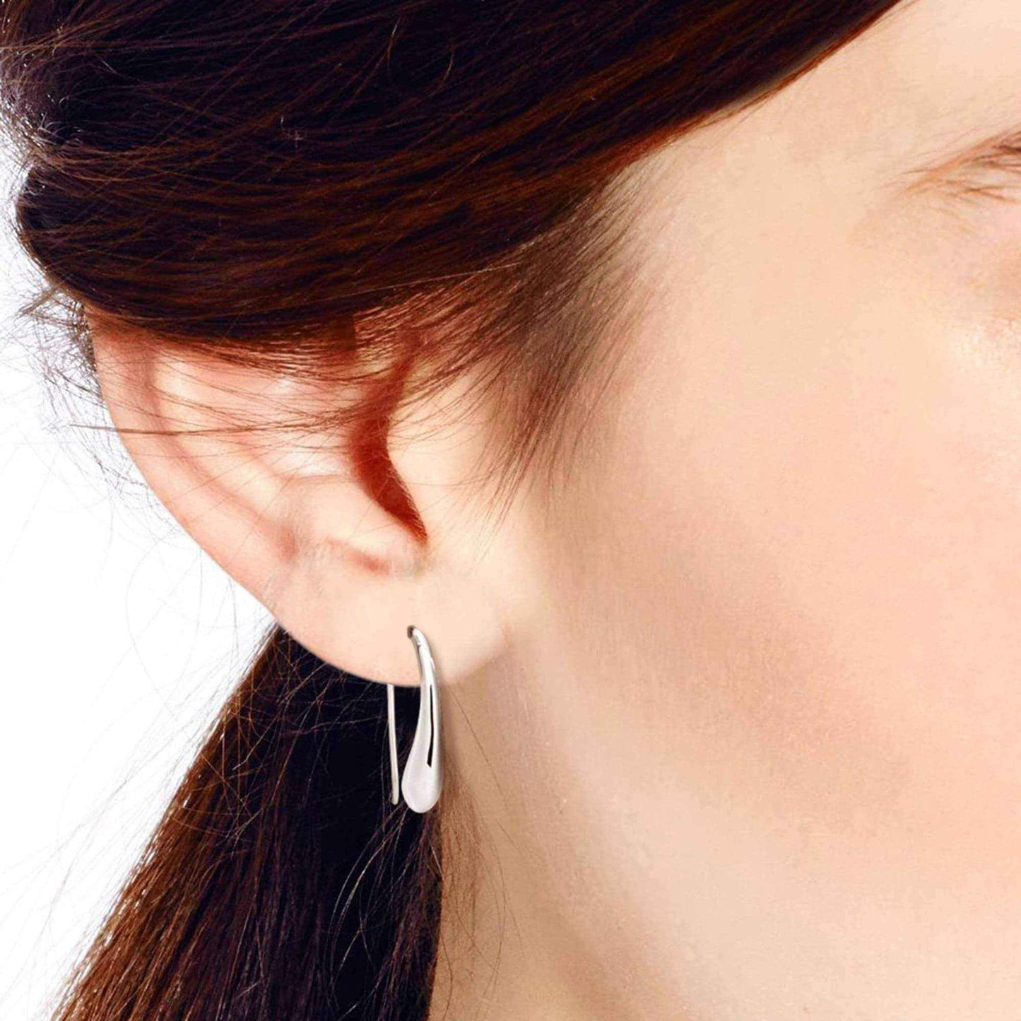 Handmade Unique Water Dew Drop .925 Sterling Silver Hook Earings (Thailand) UK