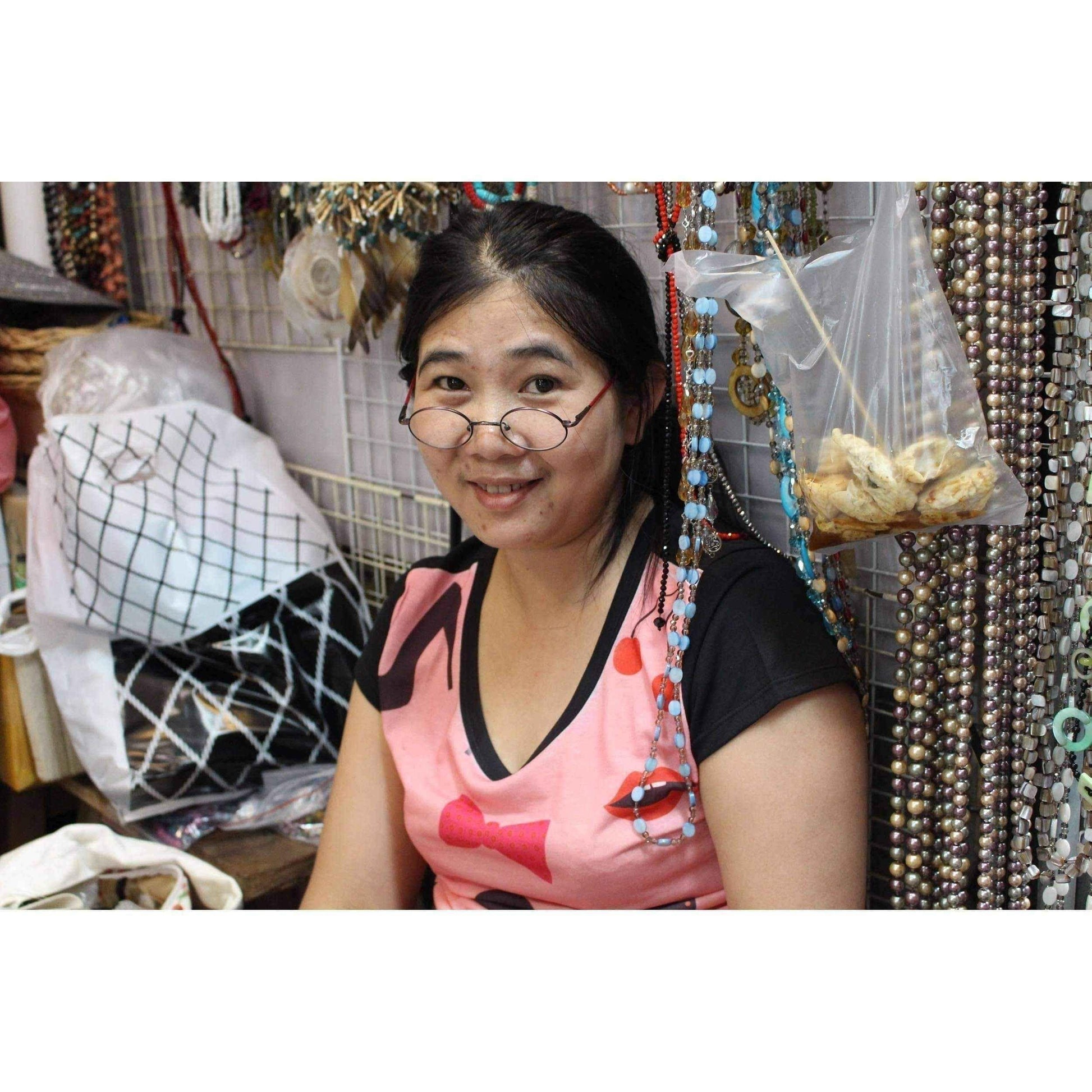 Handmade Wand Stick Ear Thread Slide Sterling Silver .925 Earrings (Thailand) UK