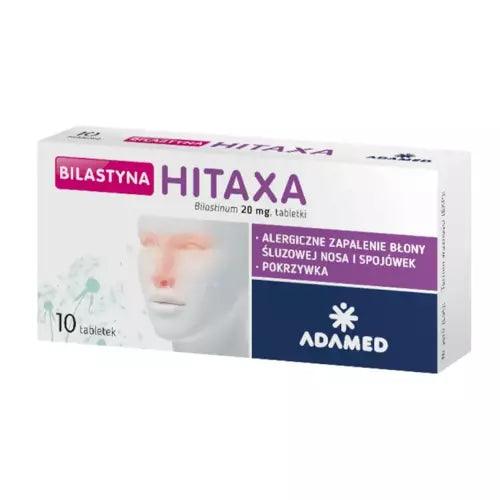 Hay fever, rhinitis, urticaria, Hitaxa bilastine UK