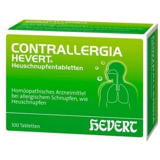 Hay fever tablets, allergic rhinitis, CONTRALERGIA Hevert UK