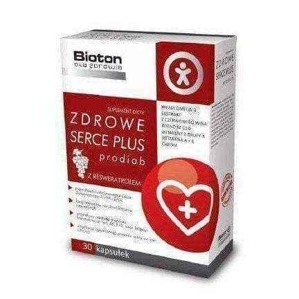 HEALTHY HEART PLUS Prodiab x 30 capsules, heart problem symptoms UK