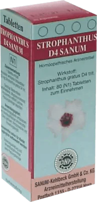 Heart failure, anticipatory anxiety, STROPHANTHUS D 4 Sanum tablets UK