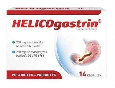 HELICOgastrin, Saccharomyces boulardii, Lactobacillus reuteri UK