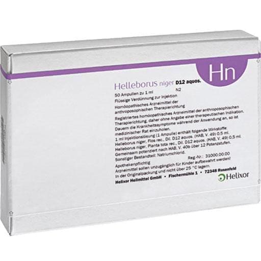 HELLEBORUS NIGER D 12 aquatic ampoules UK
