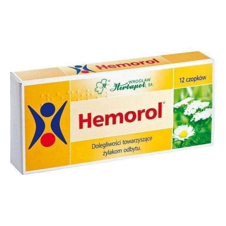 HEMOROL suppositories, varicose veins anus UK