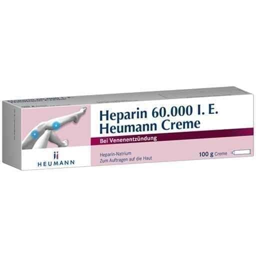 HEPARIN 60,000 IU Heumann cream, superficial phlebitis UK
