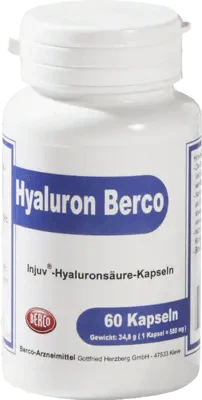 Hyaluronic acid, HYALURON, BERCO injuv capsules UK