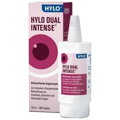 HYLO DUAL intense eye drops, hyaluronic acid, ectoin UK