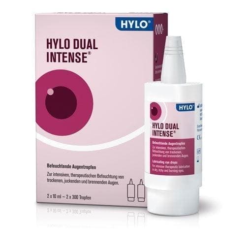 HYLO DUAL intense eye drops, hyaluronic acid, ectoin UK