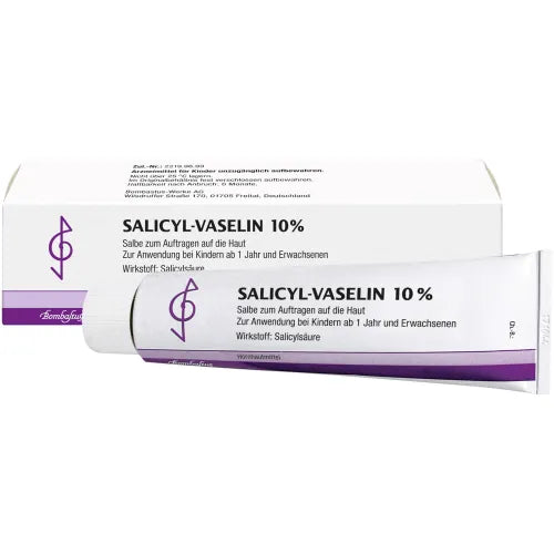 hyperkeratosis, Corns (Clavus), Calluses (calluses) SALICYL VASELINE 10% ointment 100 ml
