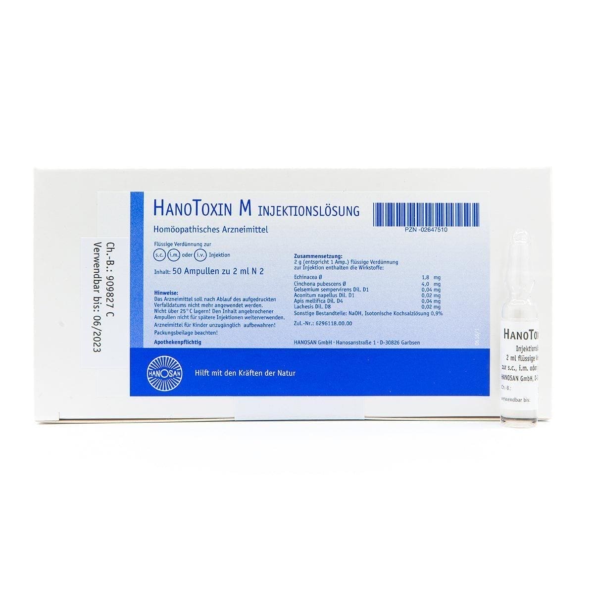Influenza virus, Fever, weakness, HANOTOXIN M solution for injection ...