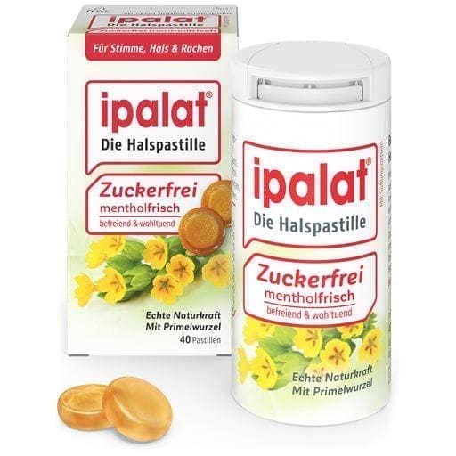 IPALAT throat lozenges sugar-free, primrose root UK