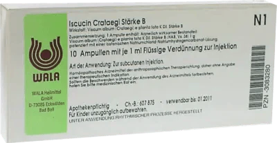 ISCUCIN crataegi strength B ampoules UK