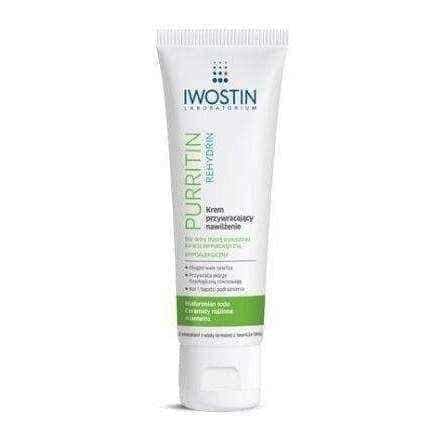 IWOSTIN PURRITIN REHYDRIN cream restores hydration 40ml UK
