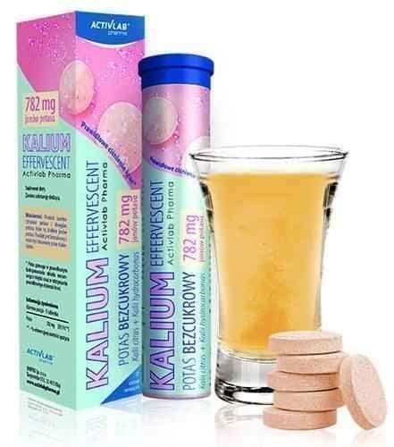 Kalium Effervescent Potassium sugar-free x 20 effervescent tablets UK