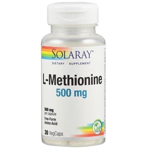 L-METHIONINE 500mg Solaray Capsules UK