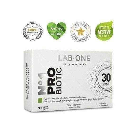 LAB ONE x 30 PROBIOTIC CAPSULES UK