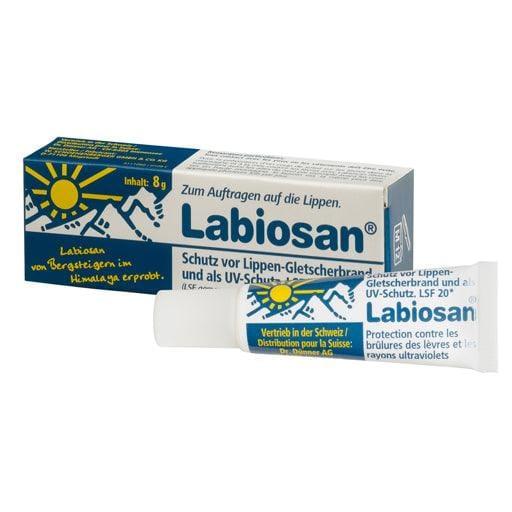 LABIOSAN ointment, against lip glacier burn, premature skin aging, sunburn UK