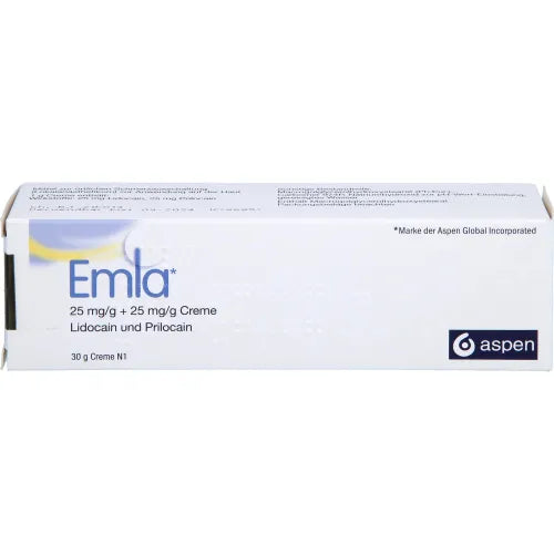 lidocaine and prilocaine cream EMLA 25 mg + 25 mg cream 30 g