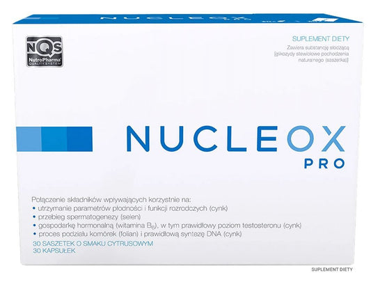 liver function, and sperm maturation Nucleox Pro 30 sachets + 30 capsules
